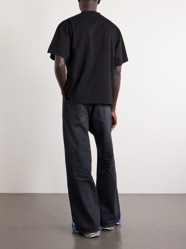 Printed Cotton-Jersey T-Shirt - BK