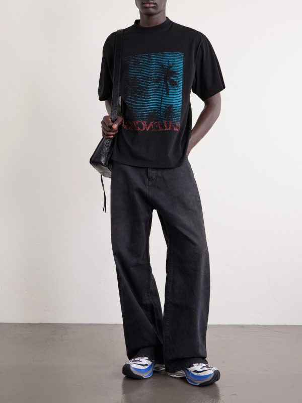 Printed Cotton-Jersey T-Shirt - OU