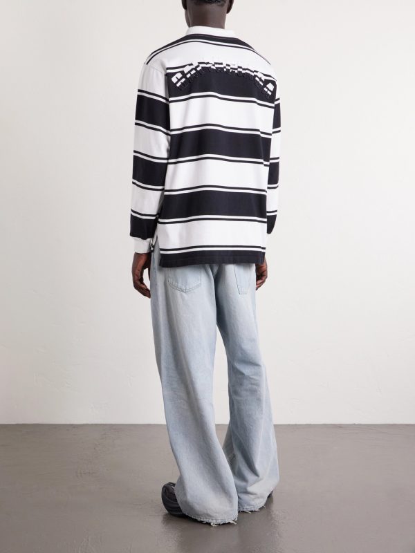 Stripe Cotton Polo Shirt - BK Stripe Cotton Polo Shirt - BK