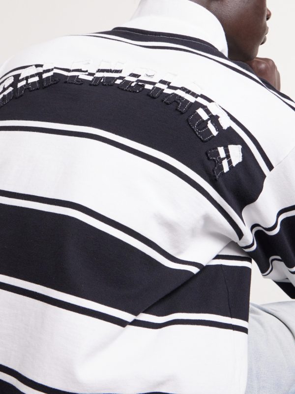 Stripe Cotton Polo Shirt - E1 Stripe Cotton Polo Shirt - E1