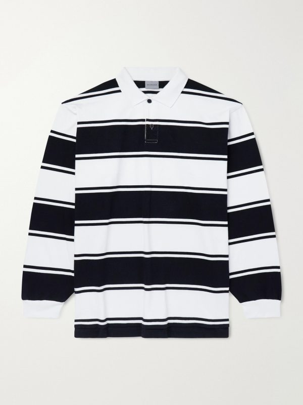 Stripe Cotton Polo Shirt Stripe Cotton Polo Shirt