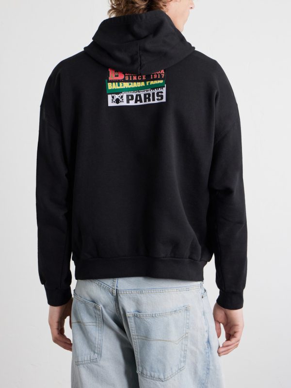 Logo-Detailed Cotton-Jersey Hoodie - BK