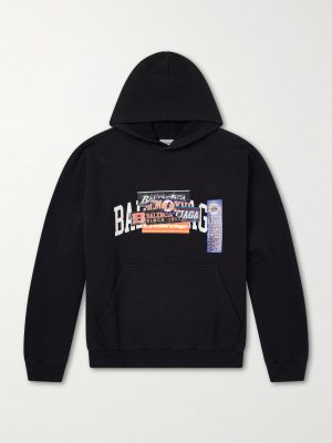 Logo-Detailed Cotton-Jersey Hoodie