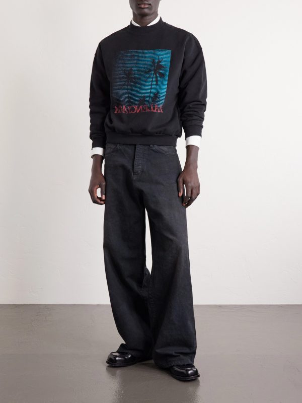 Printed Cotton-Jersey Sweatshirt - OU