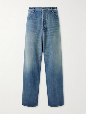 Wide-Leg Distressed Jeans Wide-Leg Distressed Jeans