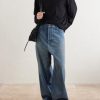 Wide-Leg Distressed Jeans - OU Wide-Leg Distressed Jeans - OU