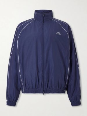 Logo-Print Cotton-Blend Track Jacket Logo-Print Cotton-Blend Track Jacket