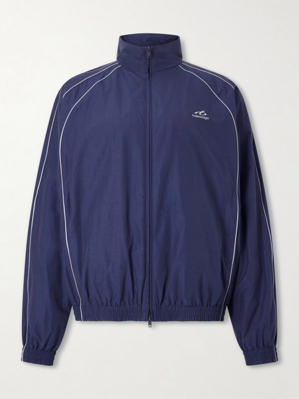 Logo-Print Cotton-Blend Track Jacket Logo-Print Cotton-Blend Track Jacket