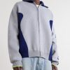 Logo-Jacquard Cotton-Blend Zip-Up Sweater - FR Logo-Jacquard Cotton-Blend Zip-Up Sweater - FR