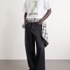 Oversized Printed Cotton-Jersey T-Shirt - OU Oversized Printed Cotton-Jersey T-Shirt - OU