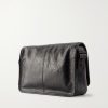 Le City Flap Small Arena Textured-Leather Messenger Bag - BK