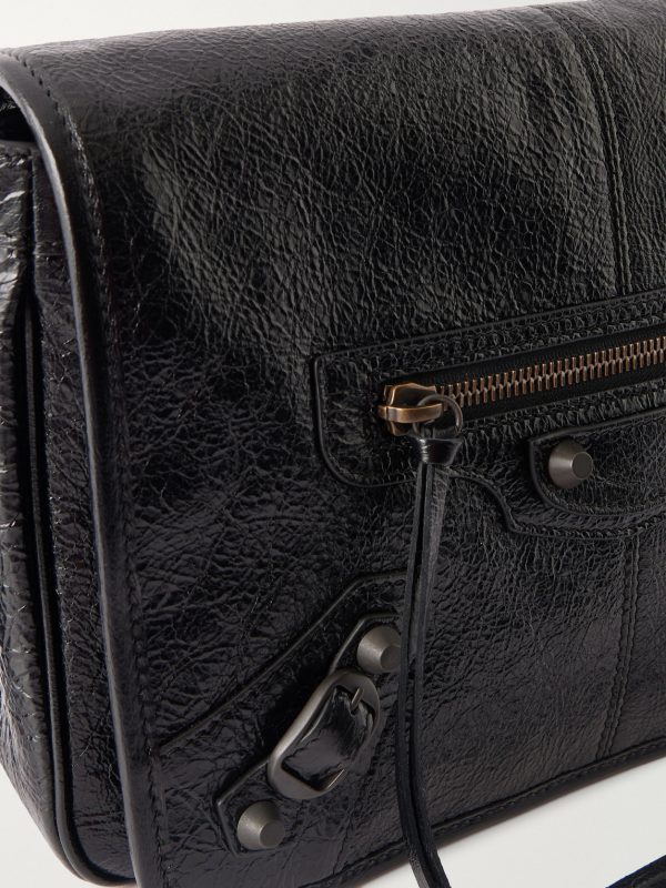 Le City Flap Small Arena Textured-Leather Messenger Bag - E2