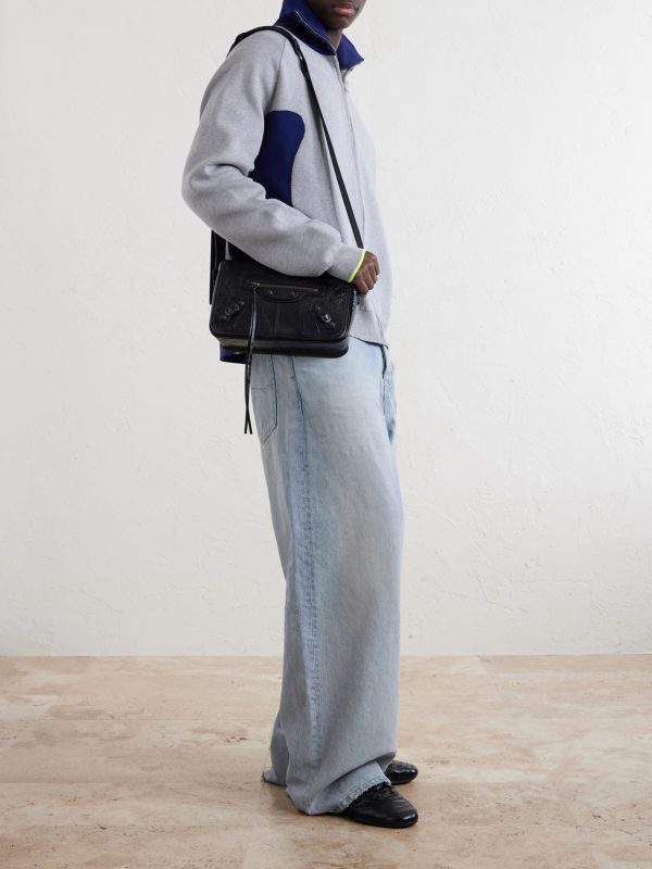Le City Flap Small Arena Textured-Leather Messenger Bag - OU