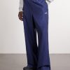 Wide-Leg Logo-Print Cotton-Blend Sweatpants - FR Wide-Leg Logo-Print Cotton-Blend Sweatpants - FR