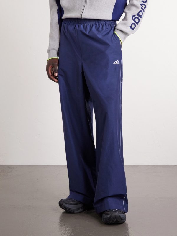 Wide-Leg Logo-Print Cotton-Blend Sweatpants - FR Wide-Leg Logo-Print Cotton-Blend Sweatpants - FR