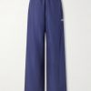 Wide-Leg Logo-Print Cotton-Blend Sweatpants Wide-Leg Logo-Print Cotton-Blend Sweatpants