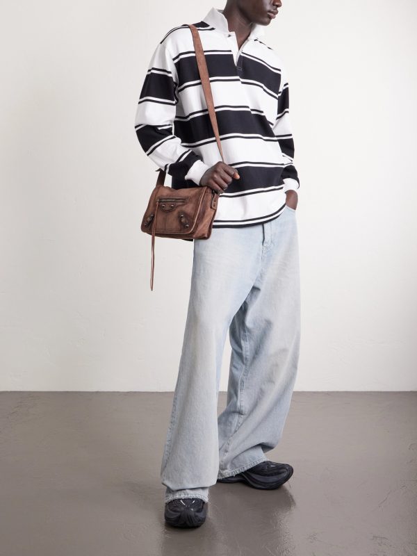 Le City Flap Messenger Leather Bag - OU Le City Flap Messenger Leather Bag - OU