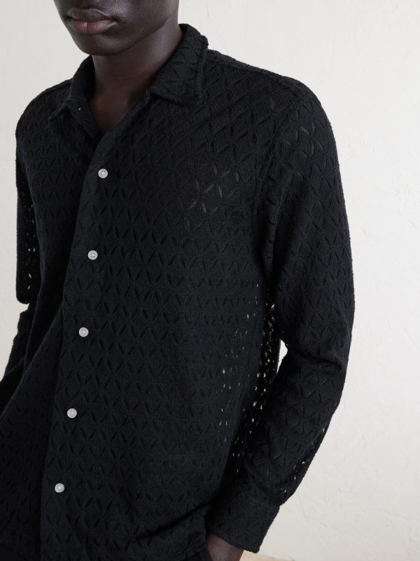 Cotton-Blend Lace Shirt - CU Cotton-Blend Lace Shirt - CU
