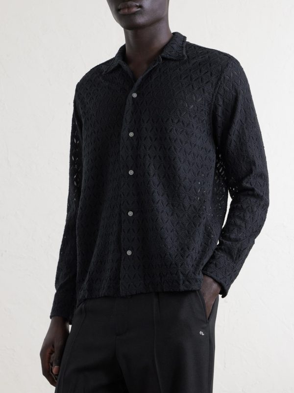 Cotton-Blend Lace Shirt - FR Cotton-Blend Lace Shirt - FR
