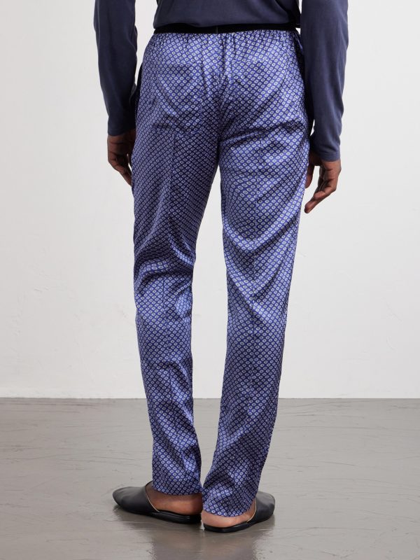 Printed Silk-Blend Satin Pyjama Trousers - BK