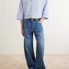 Soffia Striped Cotton-Poplin Shirt - OU Soffia Striped Cotton-Poplin Shirt - OU