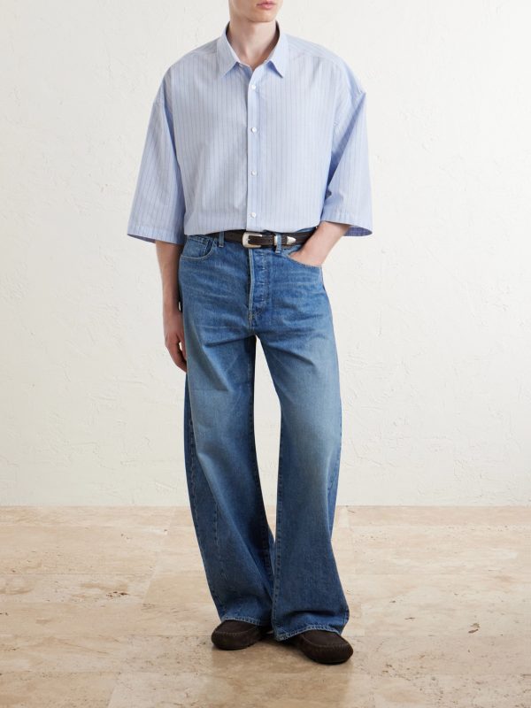 Soffia Striped Cotton-Poplin Shirt - OU Soffia Striped Cotton-Poplin Shirt - OU