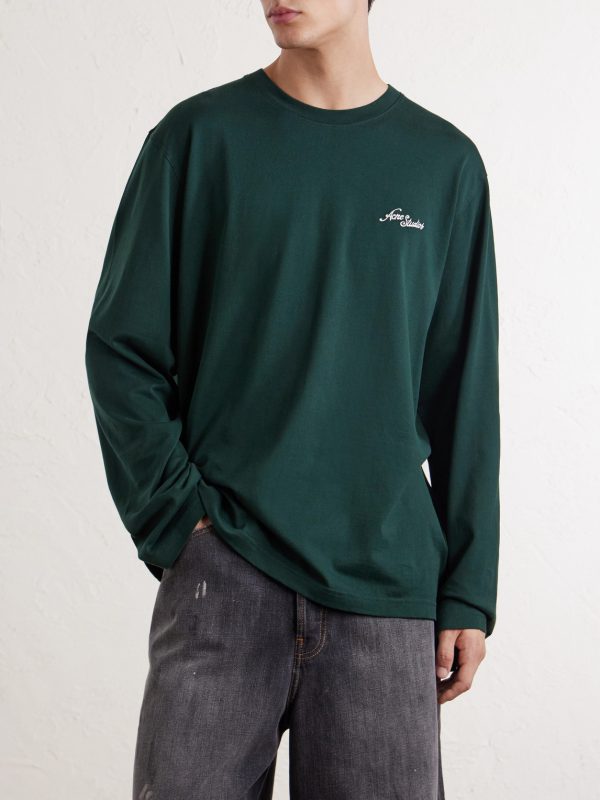 Logo-Embroidered Cotton-Jersey T-Shirt - FR Logo-Embroidered Cotton-Jersey T-Shirt - FR