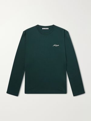 Logo-Embroidered Cotton-Jersey T-Shirt