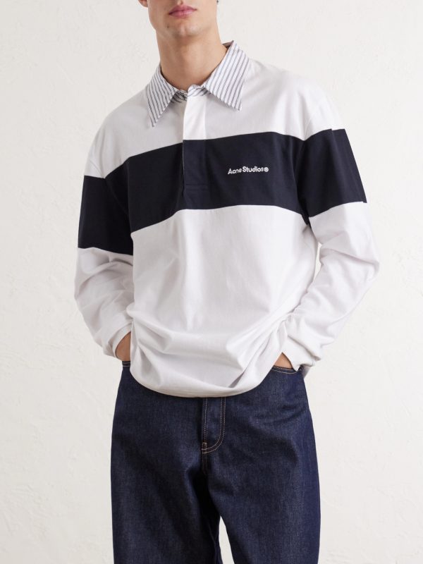Logo-Embroidered Cotton-Jersey Polo Shirt - FR Logo-Embroidered Cotton-Jersey Polo Shirt - FR