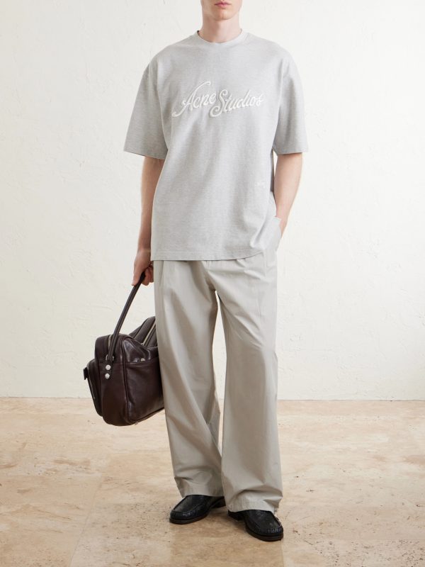 Logo-Embroidered Cotton-Piqué T-Shirt - OU