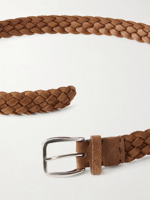 2cm Woven Suede Belt - E1 2cm Woven Suede Belt - E1