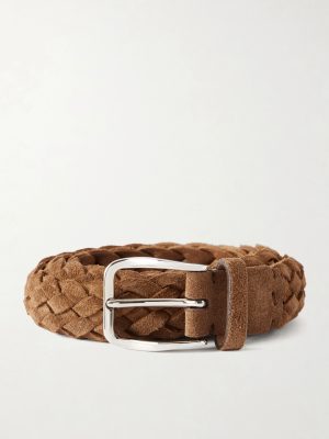 2cm Woven Suede Belt