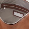 Leather-Trimmed Suede Tote Bag - E1 Leather-Trimmed Suede Tote Bag - E1