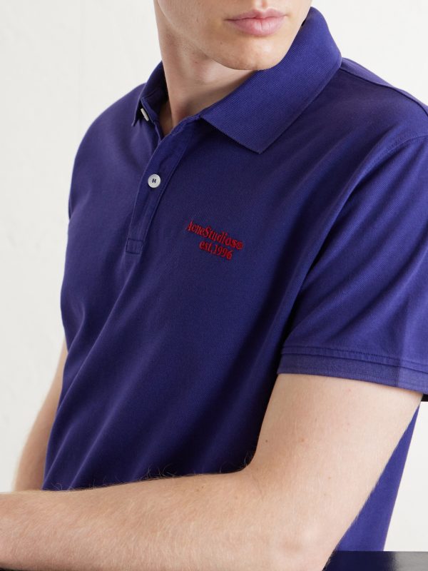 Logo-Embroidered Cotton-Piqué Polo Shirt - CU Logo-Embroidered Cotton-Piqué Polo Shirt - CU