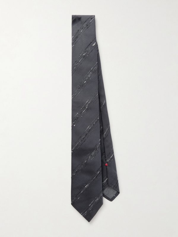8cm Silk and Cotton-Blend Tie 8cm Silk and Cotton-Blend Tie