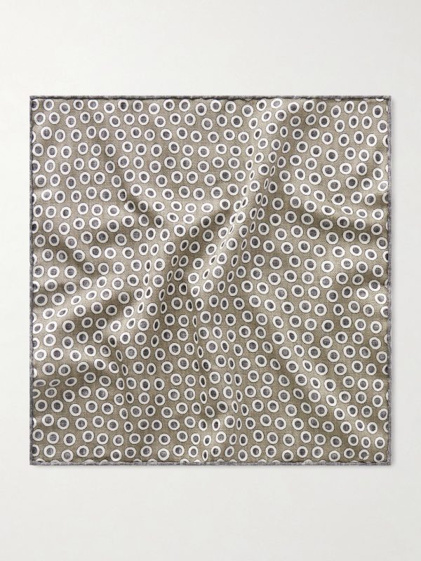 Polka-Dot Silk Pocket Square - FR Polka-Dot Silk Pocket Square - FR