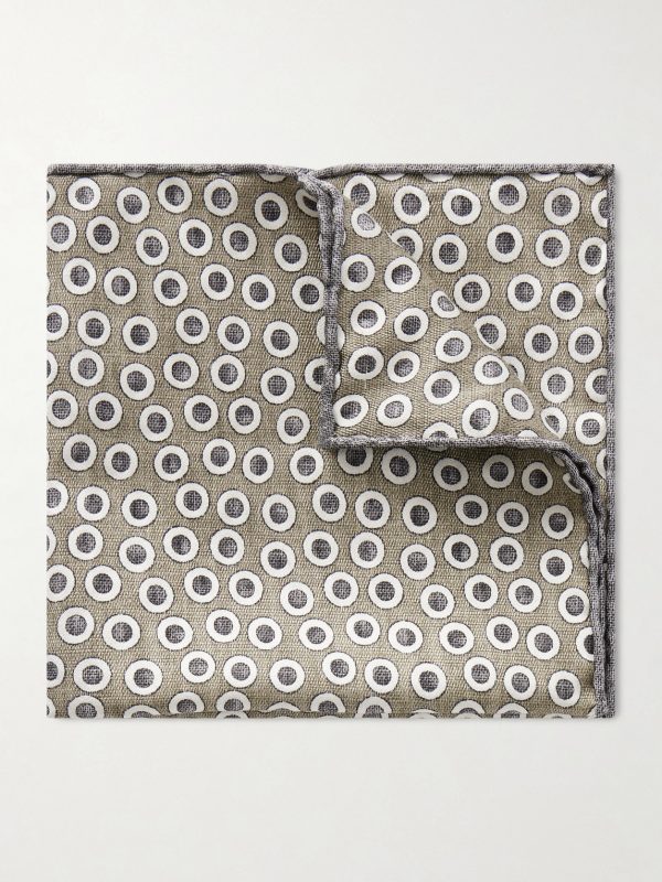 Polka-Dot Silk Pocket Square Polka-Dot Silk Pocket Square