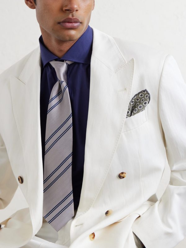 Polka-Dot Silk Pocket Square - OU Polka-Dot Silk Pocket Square - OU