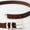 2cm Croc-Effect Leather Belt - E1 2cm Croc-Effect Leather Belt - E1