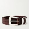 2cm Croc-Effect Leather Belt 2cm Croc-Effect Leather Belt