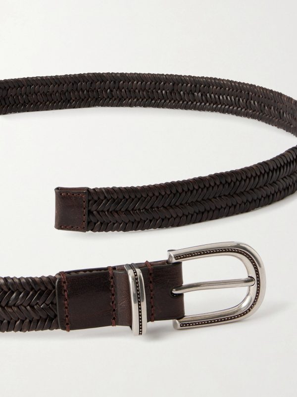 2cm Woven Leather Belt - E1 2cm Woven Leather Belt - E1
