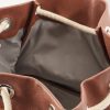 Leather-Trimmed Suede Backpack - E1