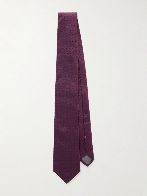 8cm Polk-Dot Silk-Jacquard Tie 8cm Polk-Dot Silk-Jacquard Tie