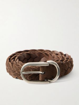 3cm Woven Suede Belt