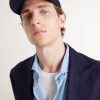 Logo-Embroidered Leather-Trimmed Cotton-Twill Baseball Cap - FR Logo-Embroidered Leather-Trimmed Cotton-Twill Baseball Cap - FR