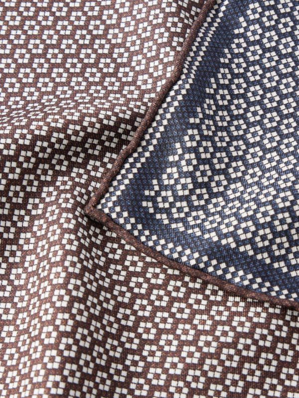 Printed Silk Pocket Square - CU Printed Silk Pocket Square - CU