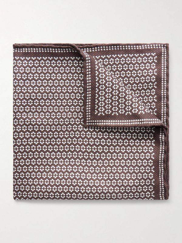 Printed Silk Pocket Square Printed Silk Pocket Square
