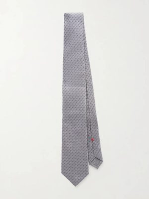 8cm Polk-Dot Silk-Jacquard Tie