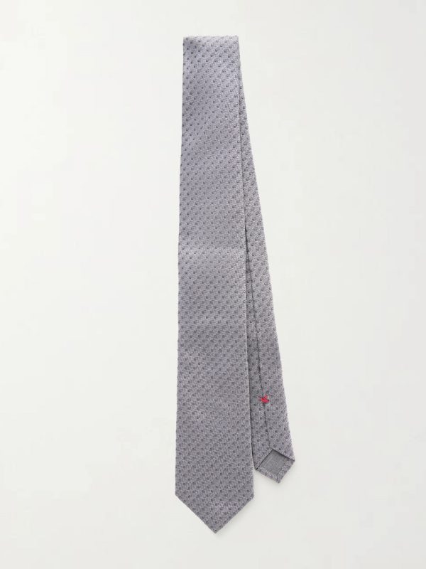 8cm Polk-Dot Silk-Jacquard Tie 8cm Polk-Dot Silk-Jacquard Tie