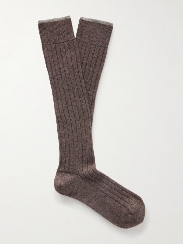 Ribbed Cashmere Socks Ribbed Cashmere Socks